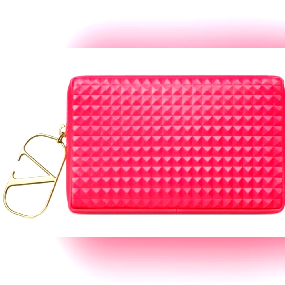 NEW! Valentino Studded Makeup bag! So cute! Barbiecore! Great gift!